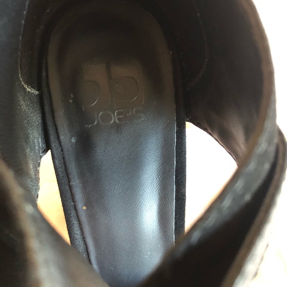 Wood and suede platform high heels. Joe’s~ - Picture 5 of 5